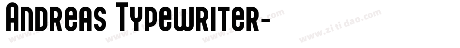 Andreas Typewriter字体转换